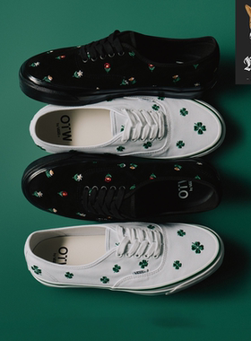 范斯VANS OTW Authentic 44 Flower Print 花朵低帮运动休闲板鞋