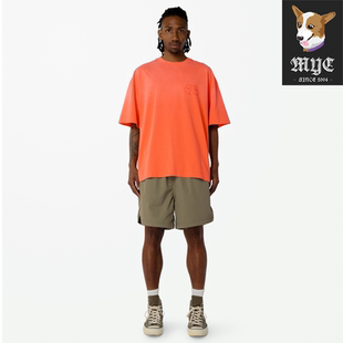 MADNESS WASHED PRINT TEE 男子纯色水洗印花宽松短袖T恤 26SS