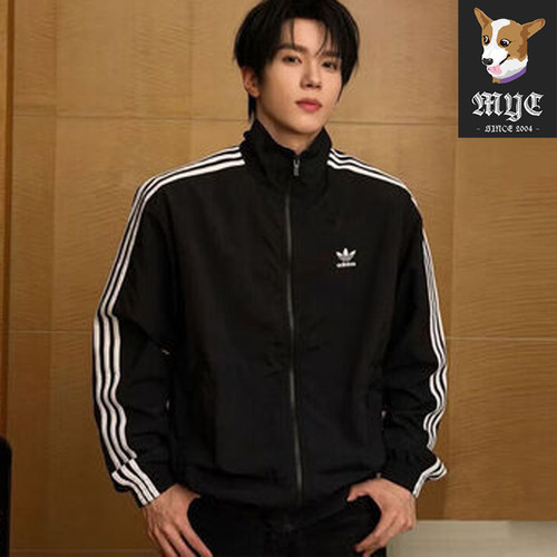 阿迪达斯Adidas立领运动夹克外套