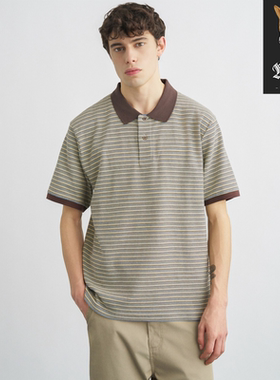 Carhartt WIP卡哈特 Dion Polo 宽松男子条纹短袖POLO衫 26SS
