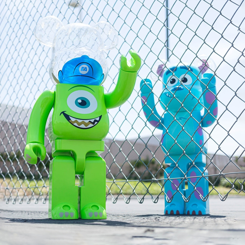 现货BE@RBRICK怪兽大学积木熊