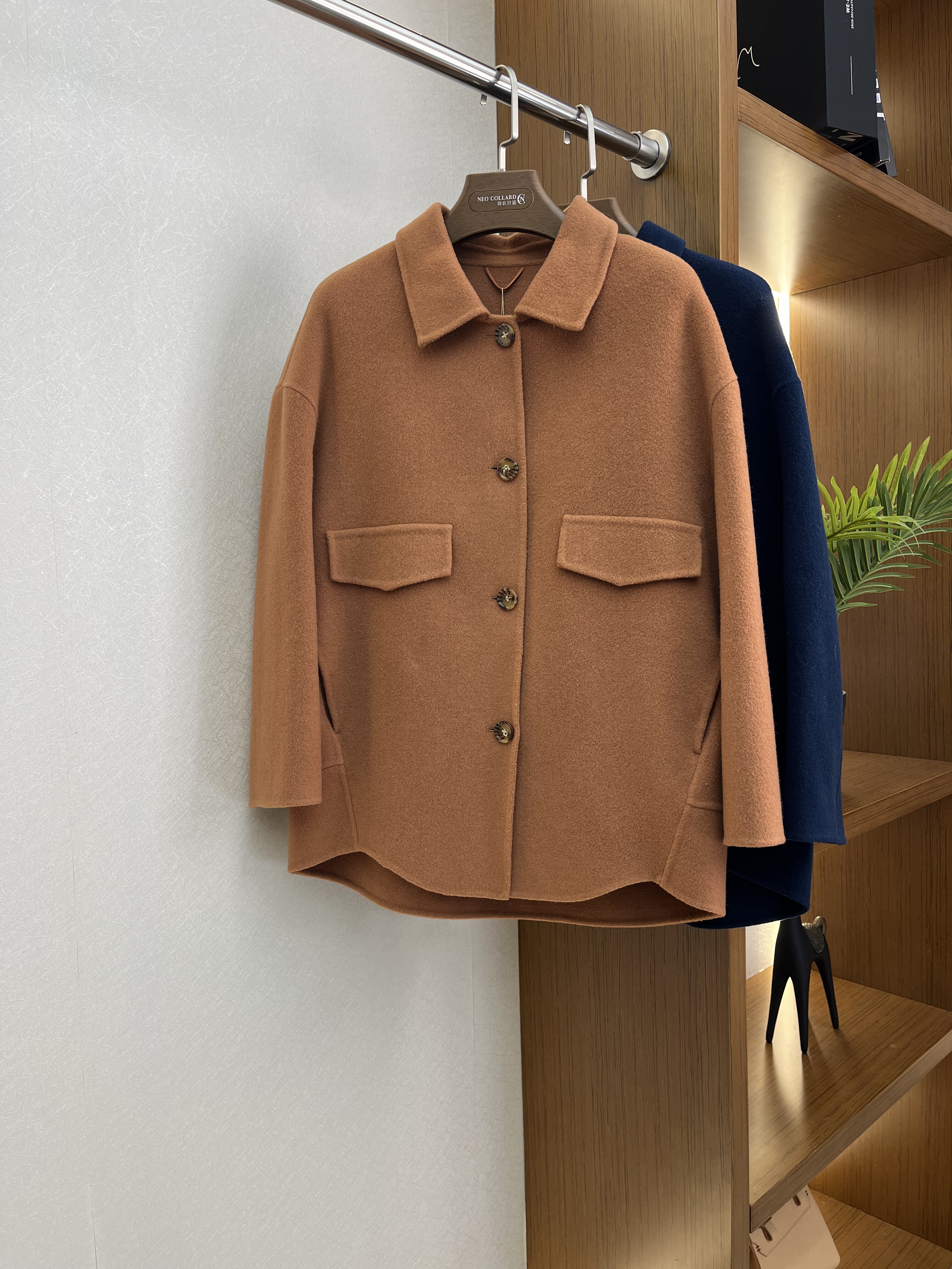 羽衣甘蓝服饰羽衣甘蓝秋冬季款正品毛呢外套