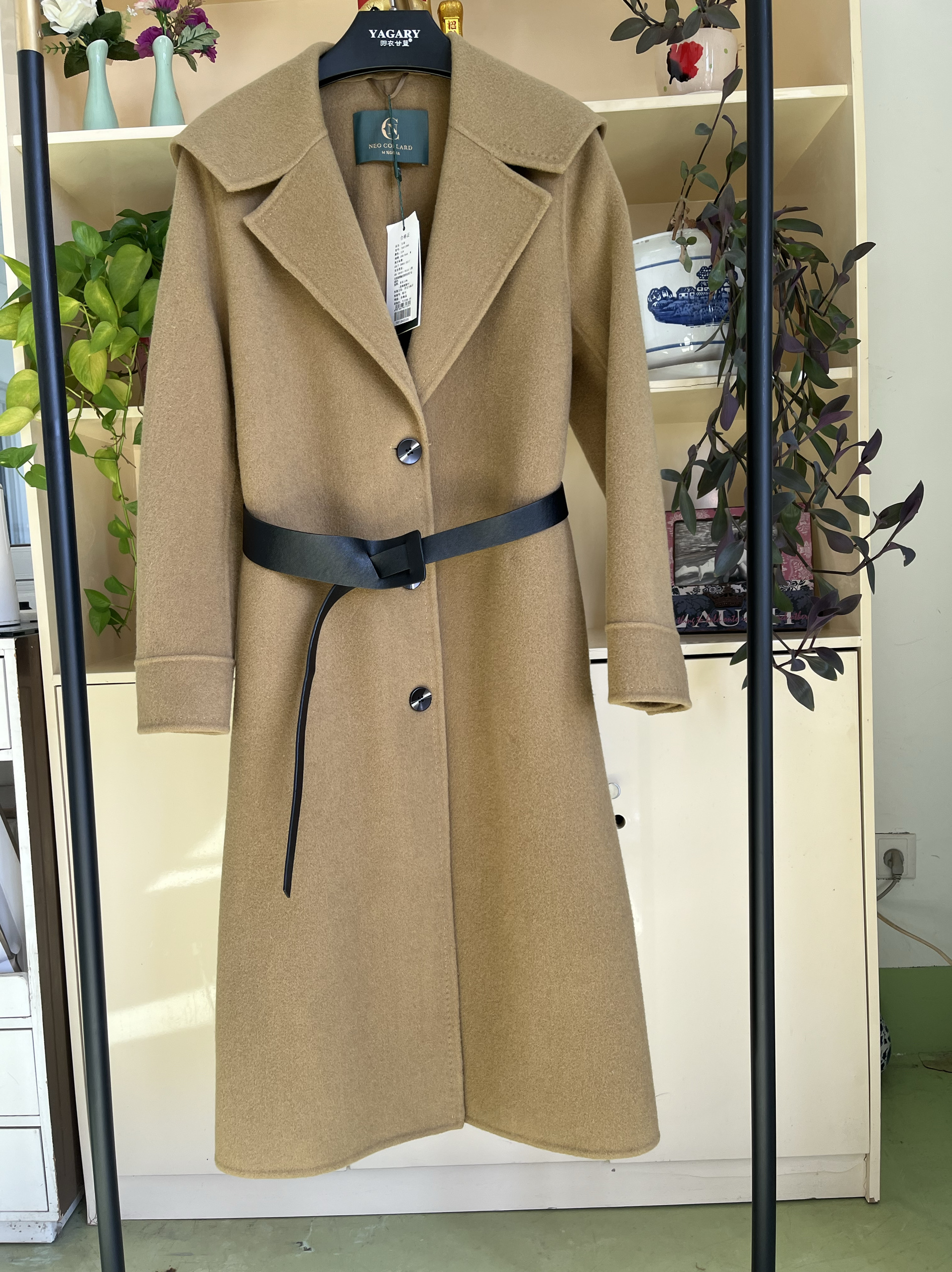 羽衣甘蓝服饰秋冬款长款大衣