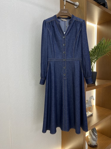 羽衣甘蓝女装春夏新品H版型牛仔休闲连衣裙