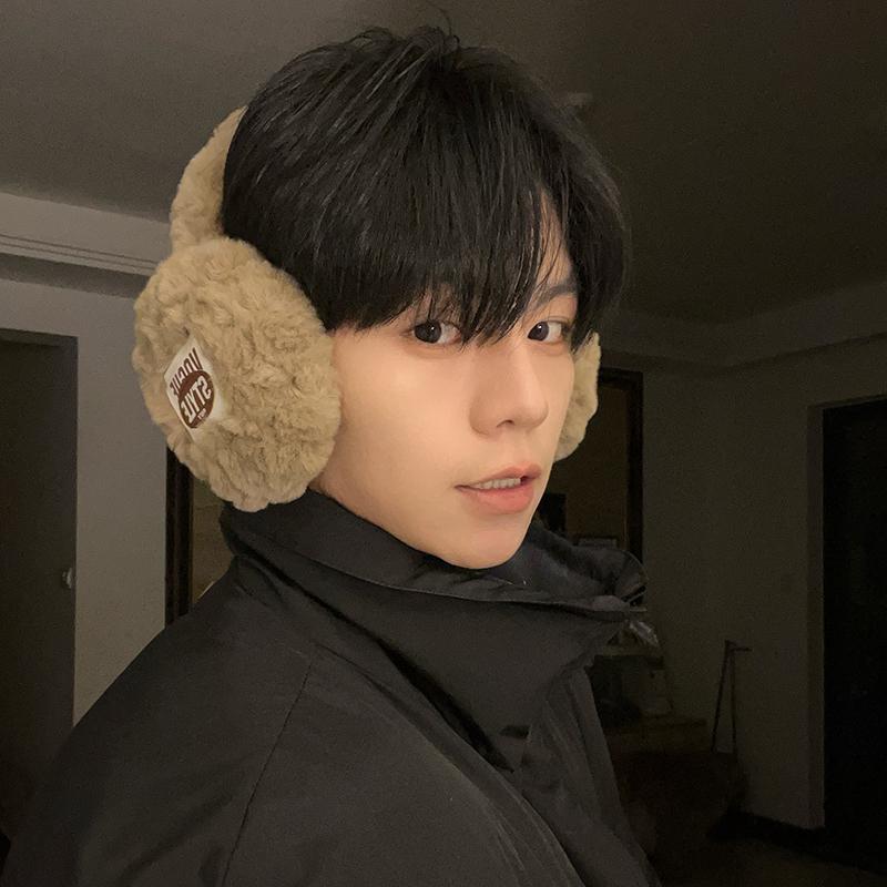 薇薇蜜桃毛毛耳罩冬季保暖可折叠