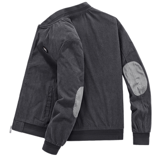 JEEP吉普灯芯绒外套男春秋季宽松上衣服棒球领复古潮流薄休闲夹克