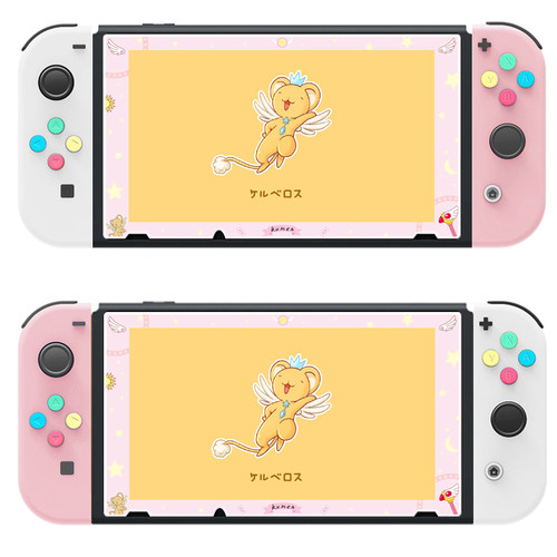 任天堂switch小樱粉边钢化膜