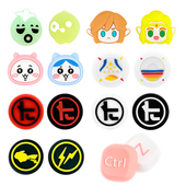 任天堂switch摇杆帽 藤原浩oled手柄按键帽 lite硅胶林塞套ns配件