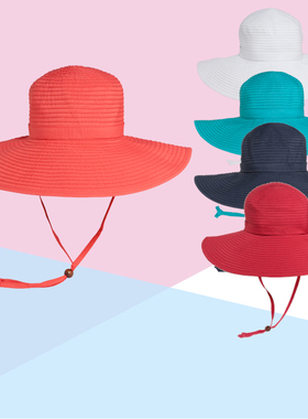 美国Sunday Afternoons beach渔夫帽大沿防晒女帽春夏遮阳防晒帽