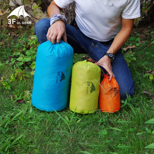 三峰出多用收纳袋整理袋15D涂硅轻量束口抽绳210T防水便携杂物包-封面