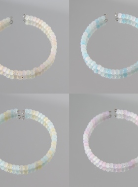 小众DIY米珠手链饰品记忆钢圈15cm可带加龙虾扣两条包邮满就送