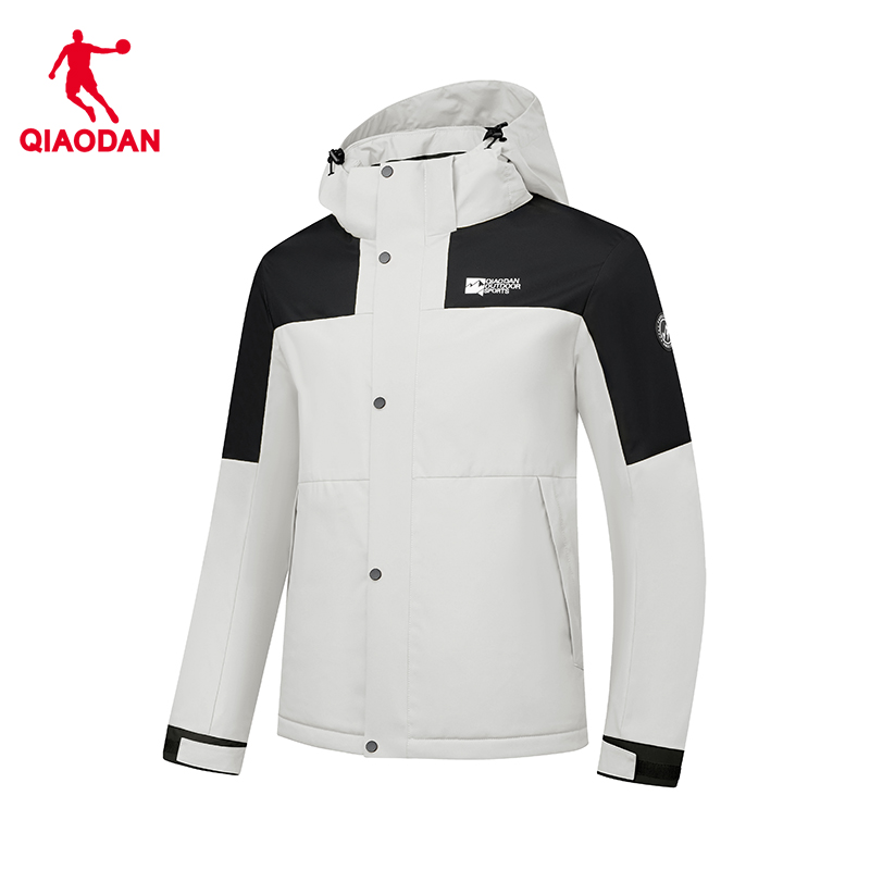 乔丹男子保暖厚风衣2024冬季新款