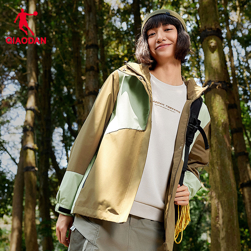 【商场同款】乔丹加绒厚外套女2025新款保暖防风风衣女2251510