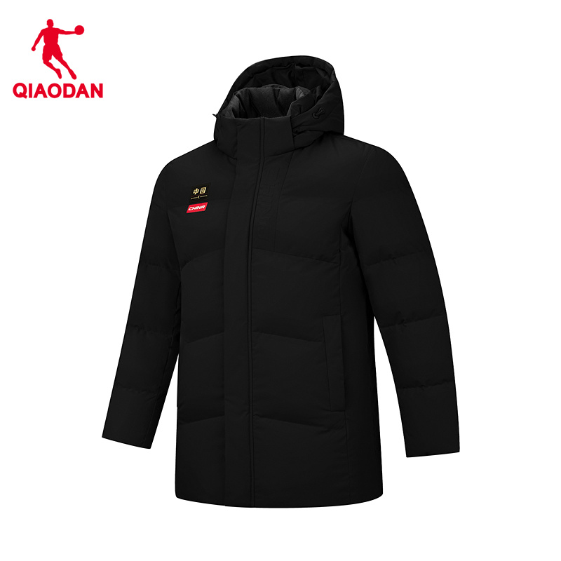 商城同款乔丹官方旗舰店男款加厚保暖羽绒服黑色外套QDEGM3261008