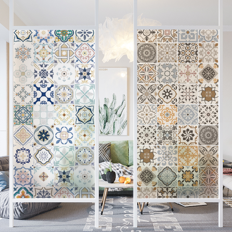 透光不透人浴室卧室静电玻璃贴膜