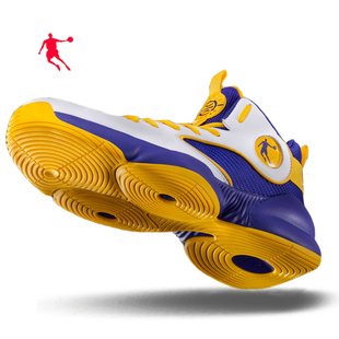 乔丹白紫色篮球鞋后卫专业比赛球鞋正品耐磨实战战靴青少年运动鞋