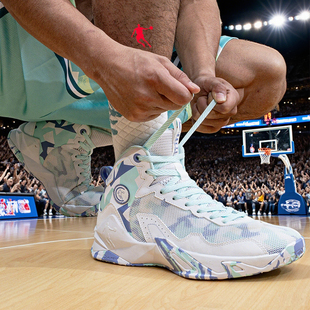 乔丹男鞋高帮篮球鞋网面男运动鞋正品初中学生实战比赛训练战靴子