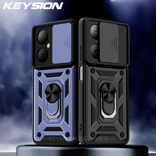 适用华为畅享80镜头推窗保护壳车载磁吸指环支架手机壳简约高级感商务男女防摔多功能手机套时尚保护套