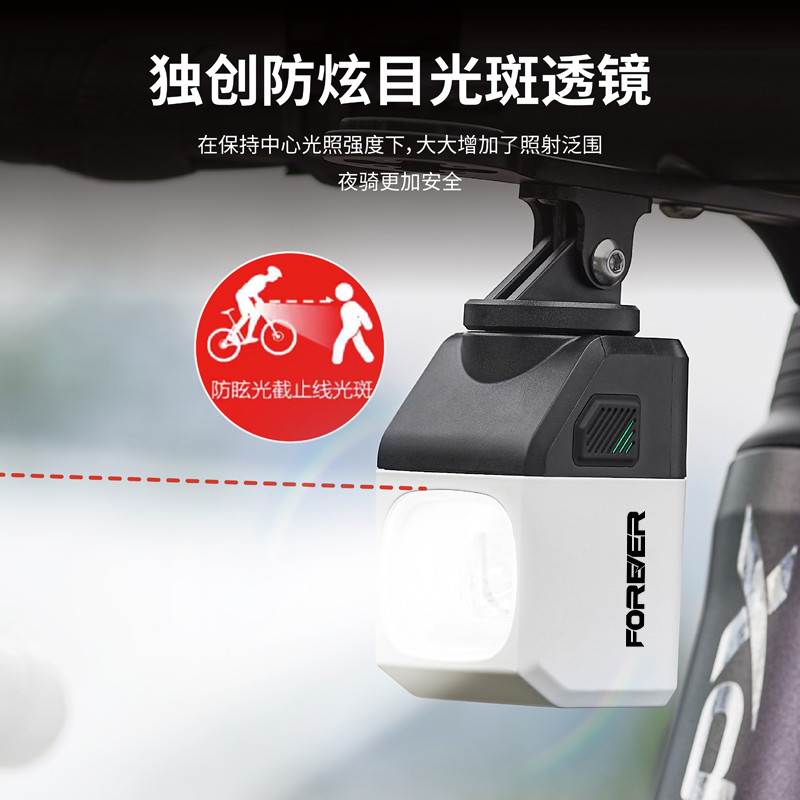 永久吊装截止线自行车灯夜骑公路车下挂前灯山地车防炫目CBL1600