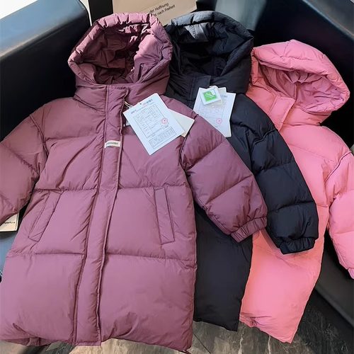 韩国儿童90白鸭绒三防羽绒服