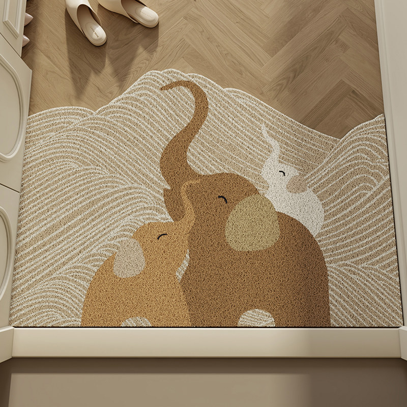 大象网红入户2025新款入户门丝圈地垫进门门口高级感入门户脚垫大