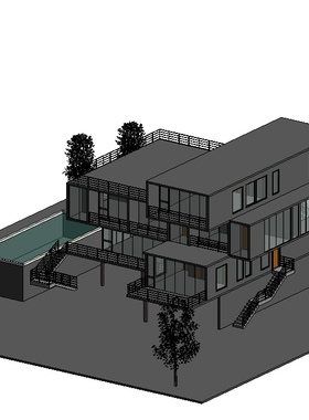 全国BIM等级二级建筑十二期BIM模型revit2018