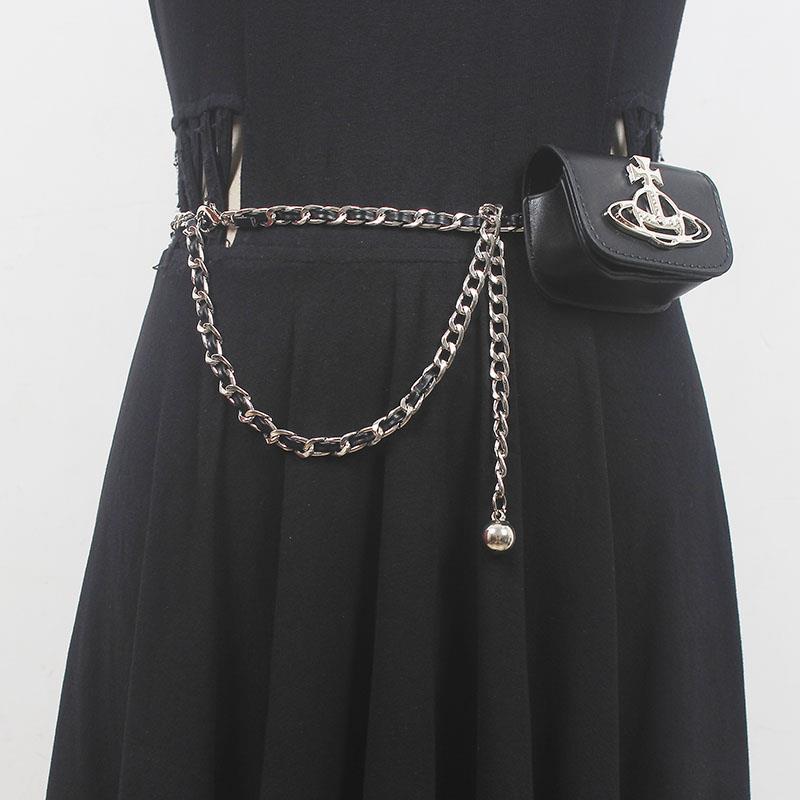 欧美新款小方包编织拼皮迷你小巧挂钩腰链包配裤子裙子女士