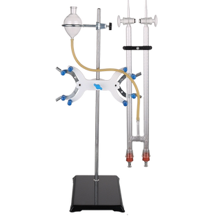 水电解实验器J26001霍夫曼电解水演示器实验室制取氢气氧气装置全套高中化学教学仪器器材电源电解质30 60 ml