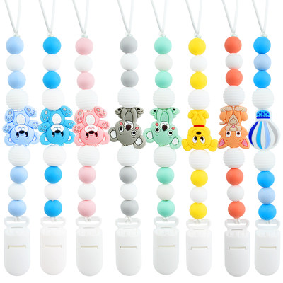 Silicone Teething Pacifier Clips Koala Baby Pacifier Chain S