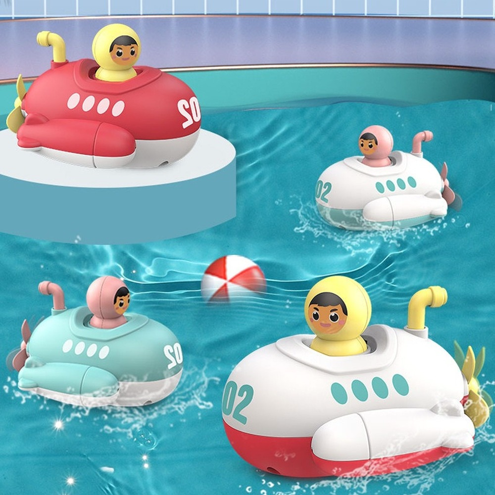 baby bath toys submarine wind up toy clockwork ship boat kid