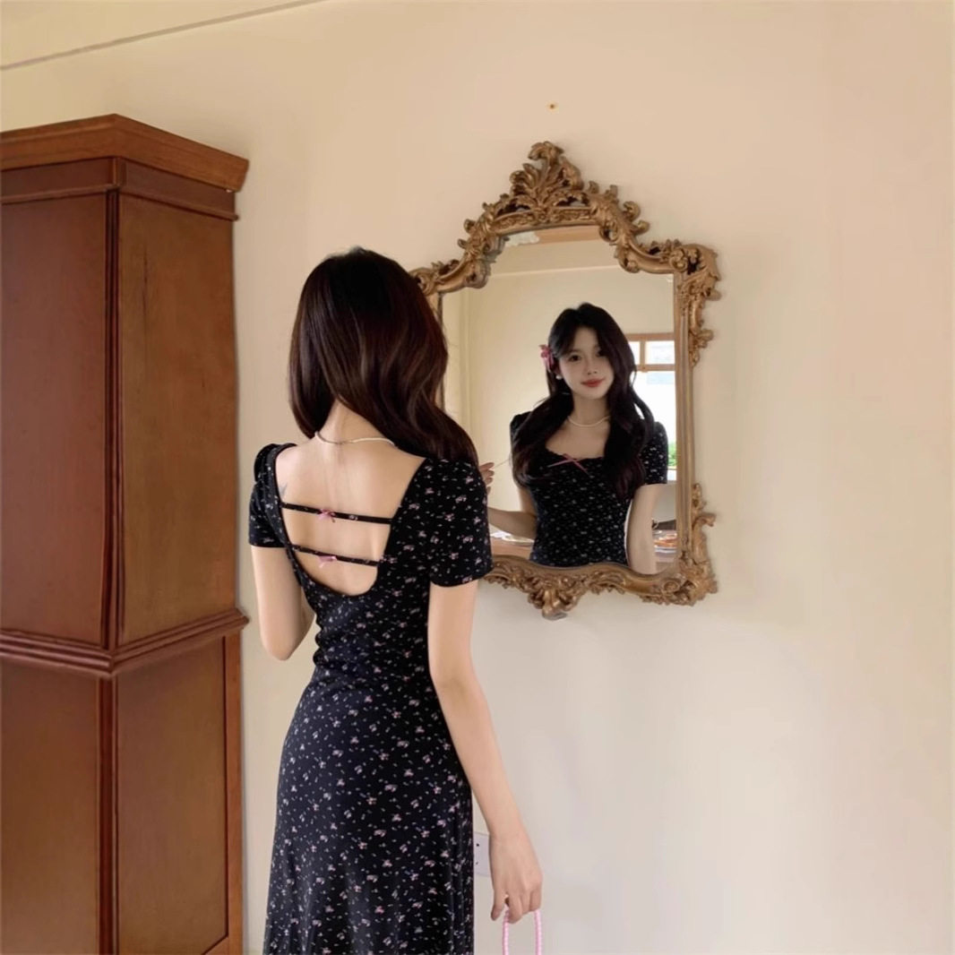 小个子春夏显瘦碎花连衣裙