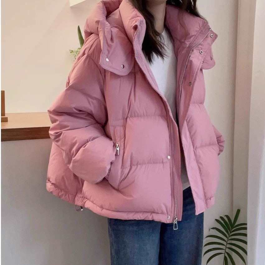 2026新款韩版宽松连帽女棉服