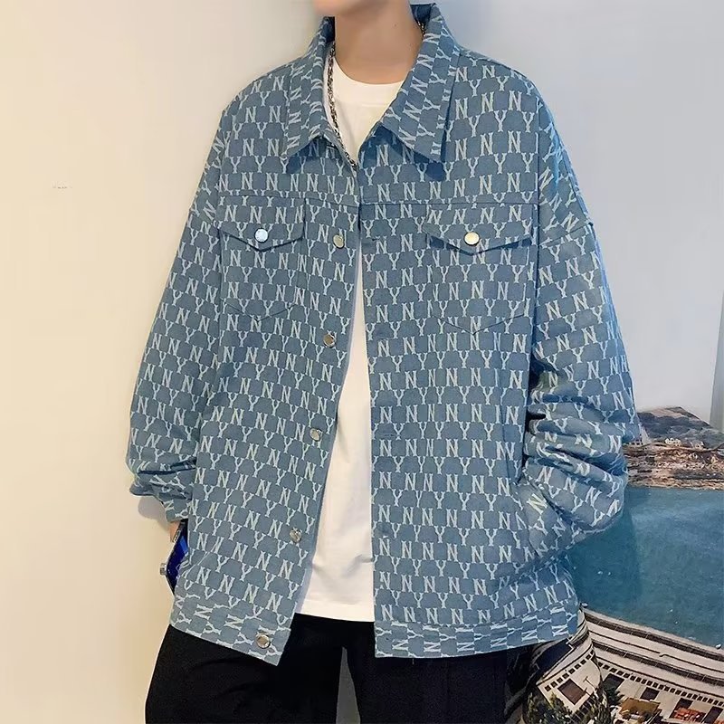 2026春秋男潮牌港风牛仔夹克