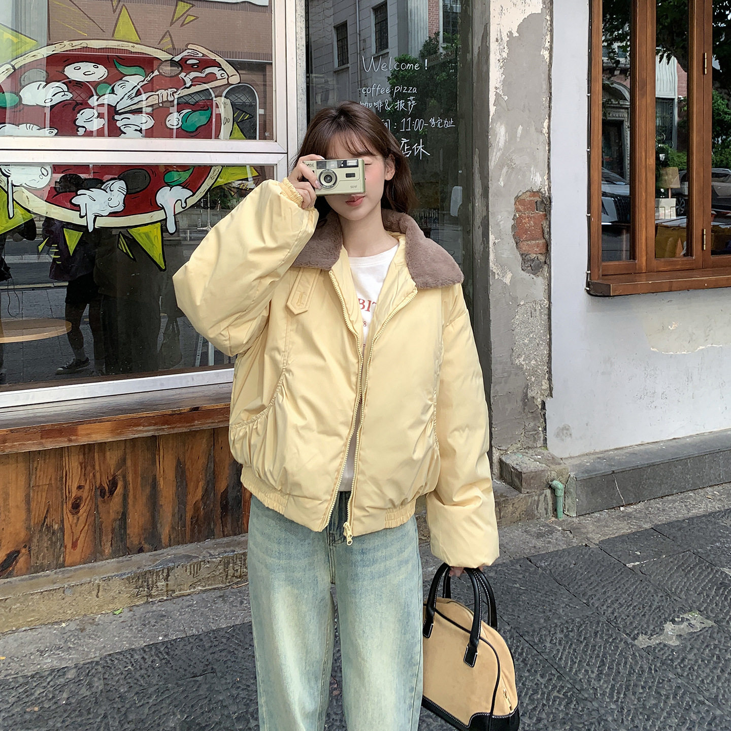 棉衣女款2026新款冬季加厚短款