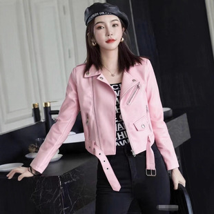 机车服pu皮夹克小外套 百搭显瘦chic皮衣女士短款 2026春秋新款 韩版