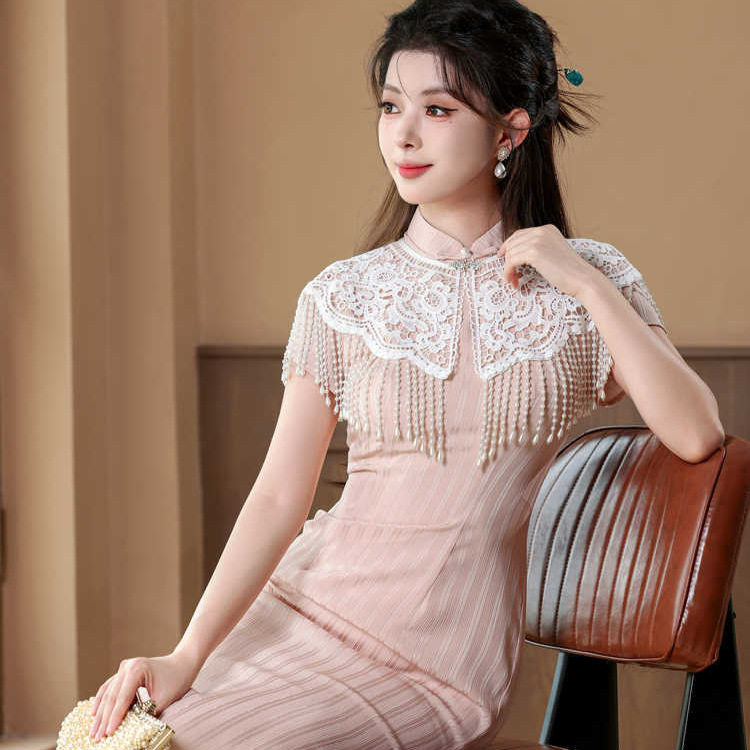 夏季新中式改良旗袍新娘礼服披肩