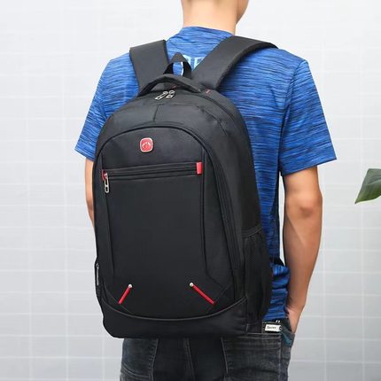 简约商务双肩包新款大容量学生时尚旅行背包通勤笔记本电脑包跨境