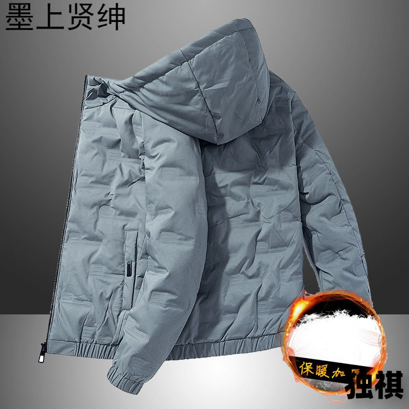 棉衣男款冬季新款休闲加厚连帽