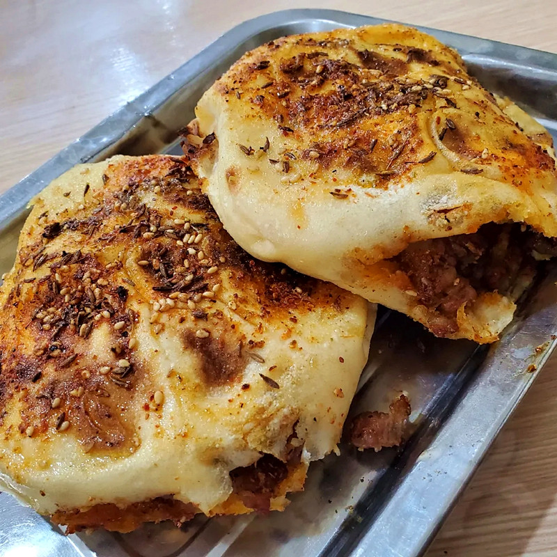 烧烤饼夹牛肉串佳木斯特色