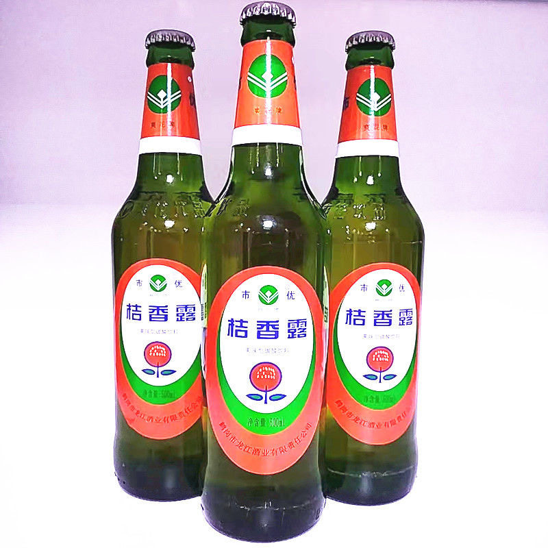 鹤岗小香槟菊香露东北特产玻璃瓶碳酸饮料老味道怀旧口味甜汽水