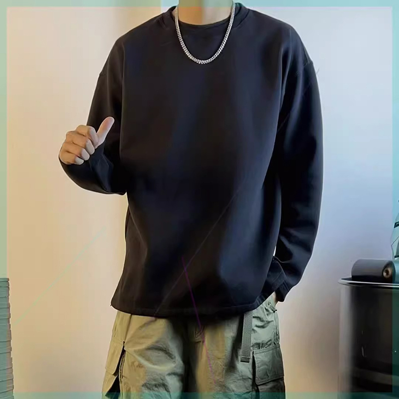 大码300斤圆弧开叉设计感卫衣