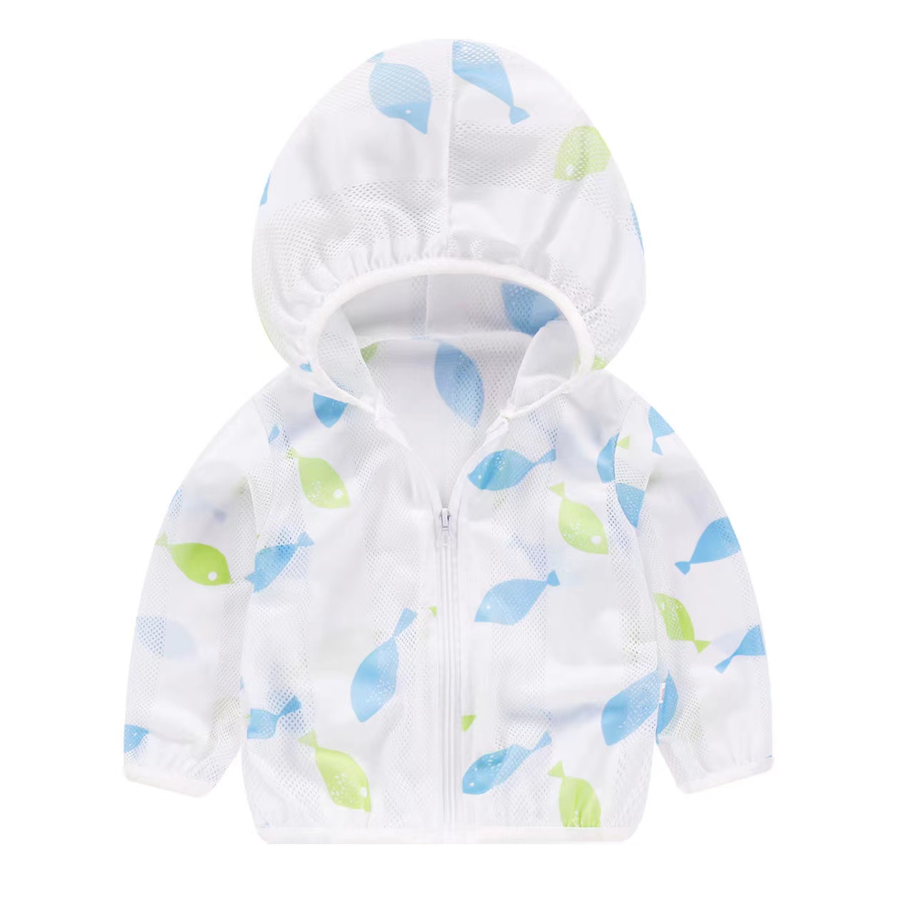 夏季新款儿童防晒衣薄款男女童速干网孔透气外套卡通可户外防晒服