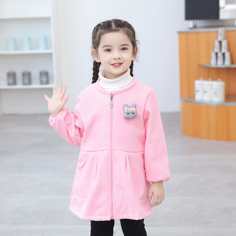 灯芯绒儿童罩衣女宝宝羽绒服外套加绒画画护衣棉袄罩褂秋冬防脏衫,童装/婴儿装/亲子装,反穿衣/罩衣,淘宝优惠券,粉丝福利购,淘宝优惠卷