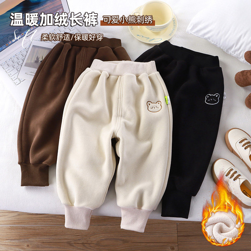 茗泽长裤奥利绒休闲保暖