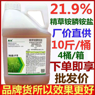 利尔20%精草铵磷铵盐草胺磷草药除草剂草铵膦钠盐杀草剂果园灭草