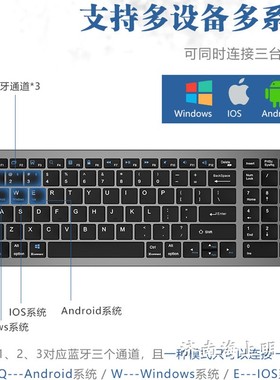 iFound方正科技蓝牙无线双模键盘电脑笔记本平板通用无线蓝牙键盘