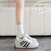 爆款 防滑软底运动鞋 德训鞋 2026春季 韩版 显脚小阿甘鞋 女34小码 新款