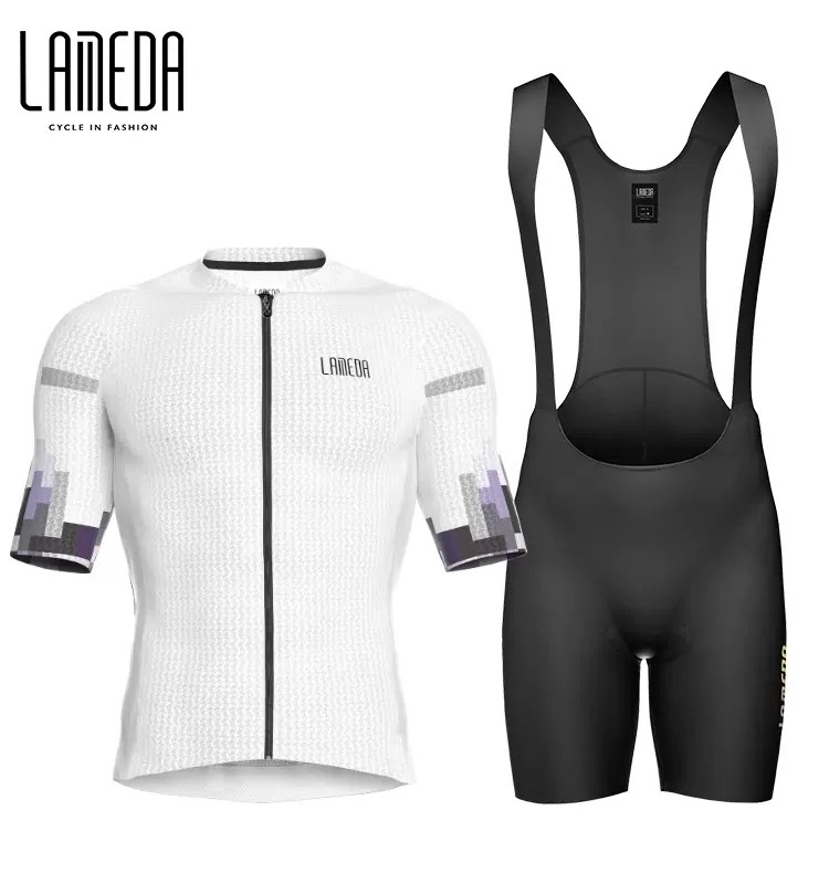 兰帕达夏季骑行服男短袖上衣速干透气山地公路车自行车骑行裤套装