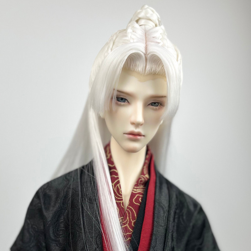 挚爱bjd假发美人尖编发古风造型发3分小3分手工制作三尖单尖展示