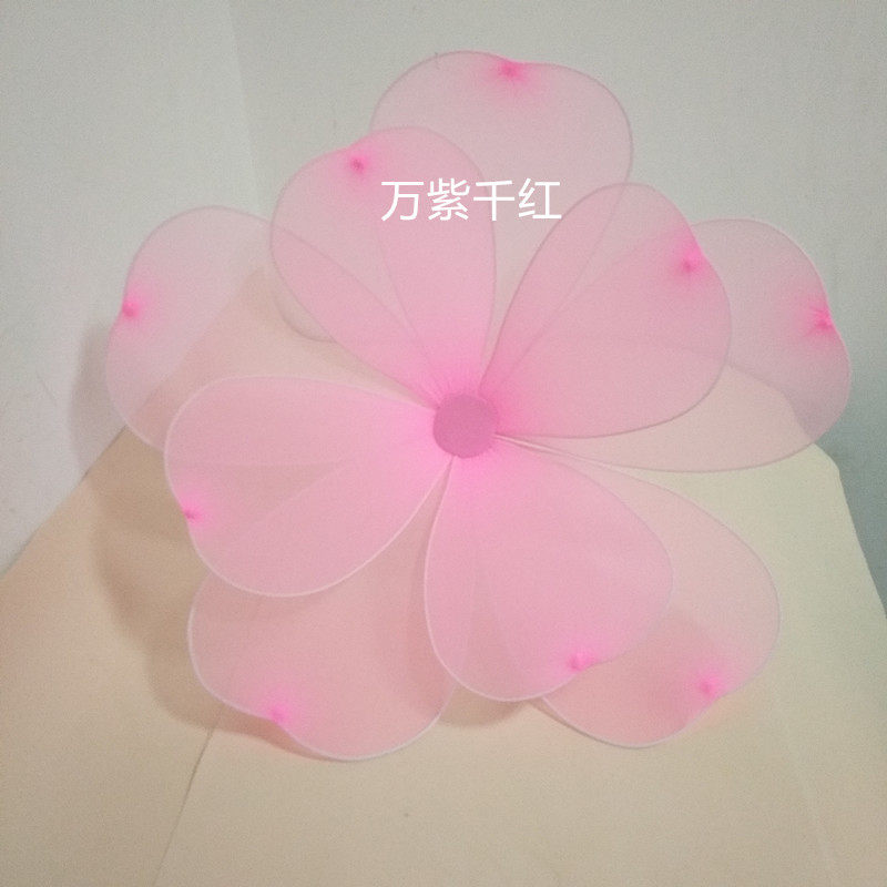 婚庆婚礼背景道具橱窗装饰仿真樱花舞蹈舞台手拿丝网花假花成品